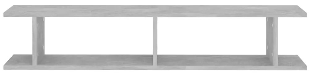 2 db betonszürke forgácslap fali polc 105 x 18 x 20 cm