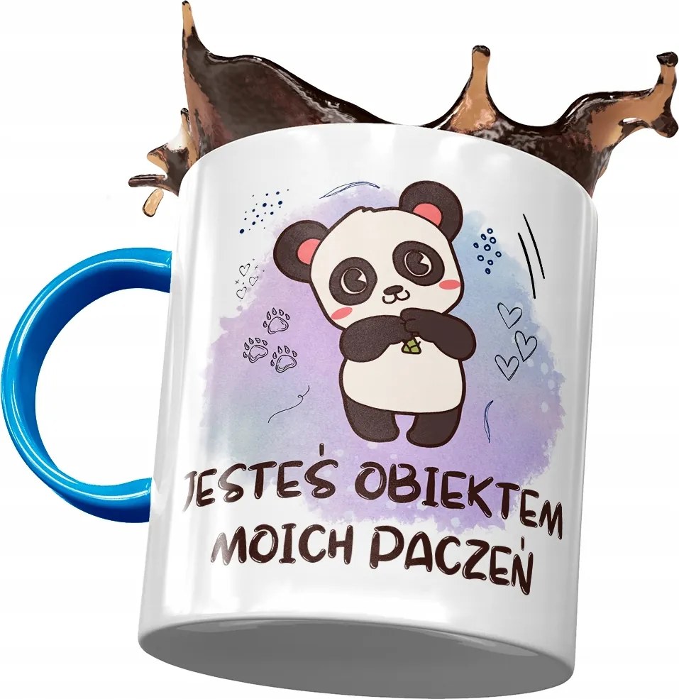 Kék bögre macival Aranyos mackó ajándék fényképes nyomtatással