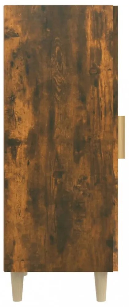 füstös tölgy színű szerelt fa tálalószekrény 34,5 x 34 x 90 cm