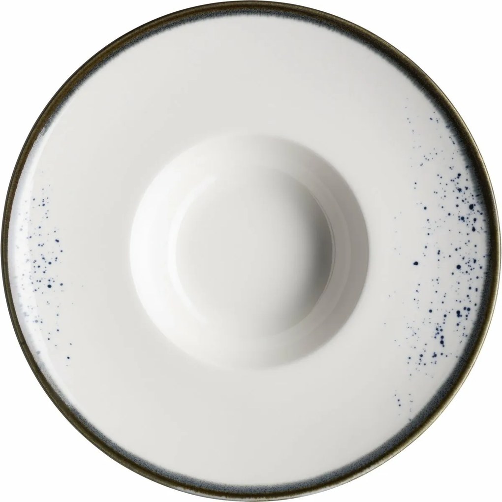Mäser Gourmet tányér Pintar Fehér kék pöttyök 26cm