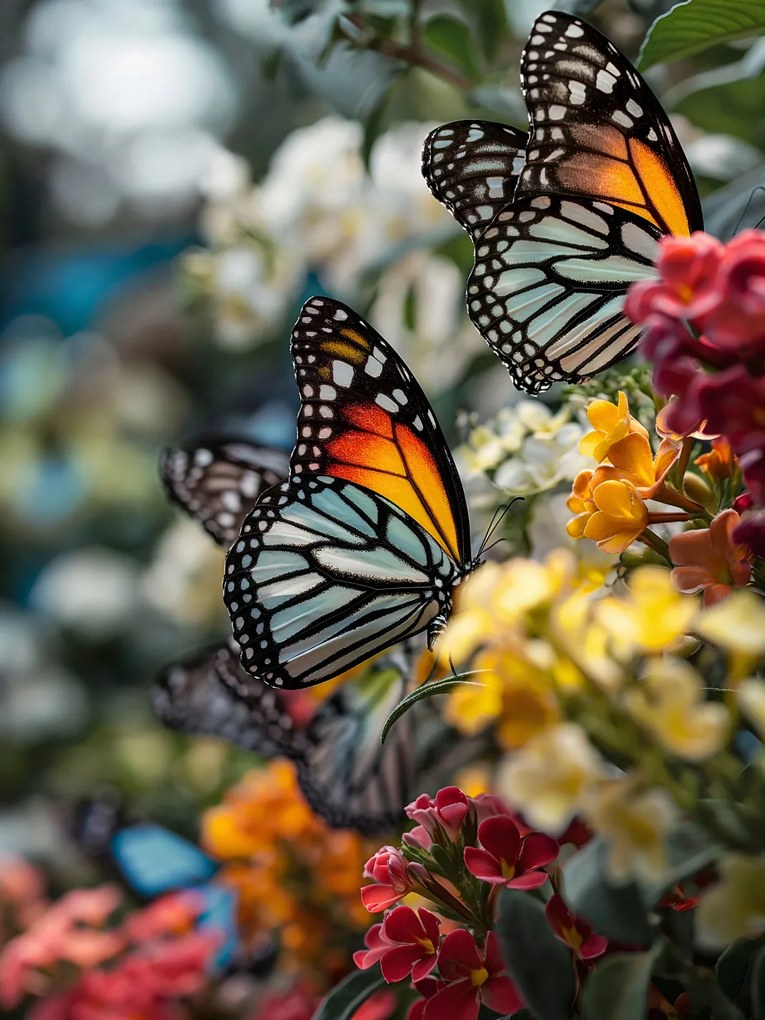 Poszter 30x40cm Pillangók a réten