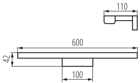 Kanlux 26687 - LED Fürdőszobai tükörvilágítás ASTEN LED/12W/230V IP44 fehér