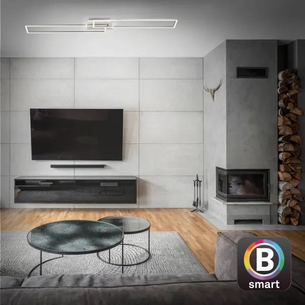 Brilo - LED Dimmelhető felületre szerelhető csillár FRAME 2xLED/20W/230V Wi-Fi Tuya + távirányító