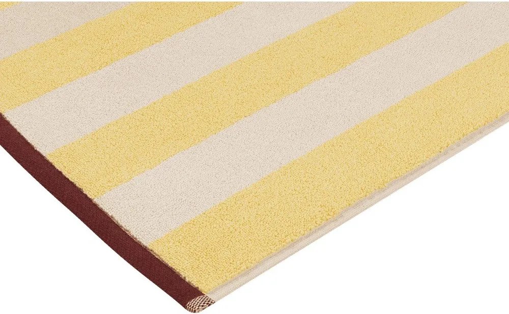 Sárga textil fürdőszobai kilépő 50x80 cm Gobo – noo.ma