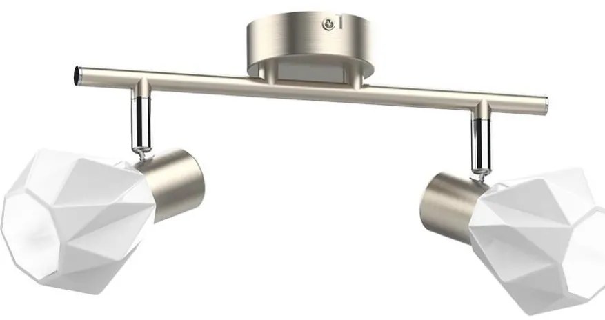 Prezent 27510 - spotlámpa METIS 2xE14/40W/230V matt króm