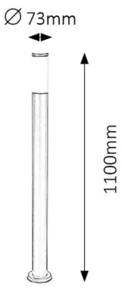 Rabalux 8148 - Kültéri lámpa BLACK TORCH 1xE27/25W/230V IP44