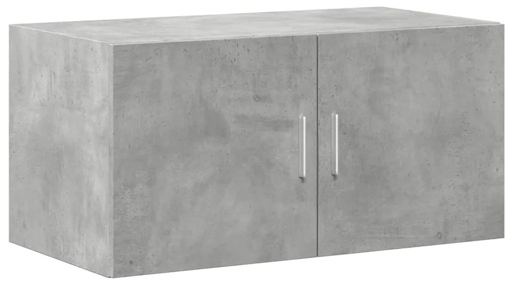 Betonszürke szerelt fa faliszekrény 80 x 42,5 x 40 cm