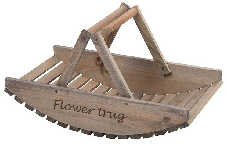 Fa virággyűjtő kosár