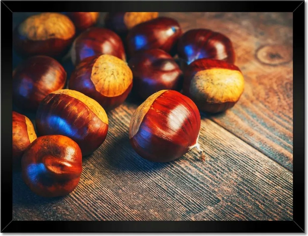 Poszterek keretben 40x30 Dió a deszkán Bronz