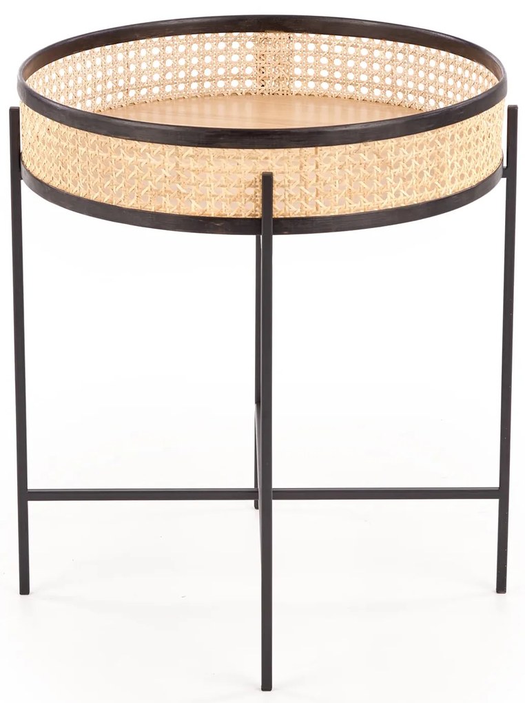 Rattan dohányzóasztal LANIPA 50x55 cm