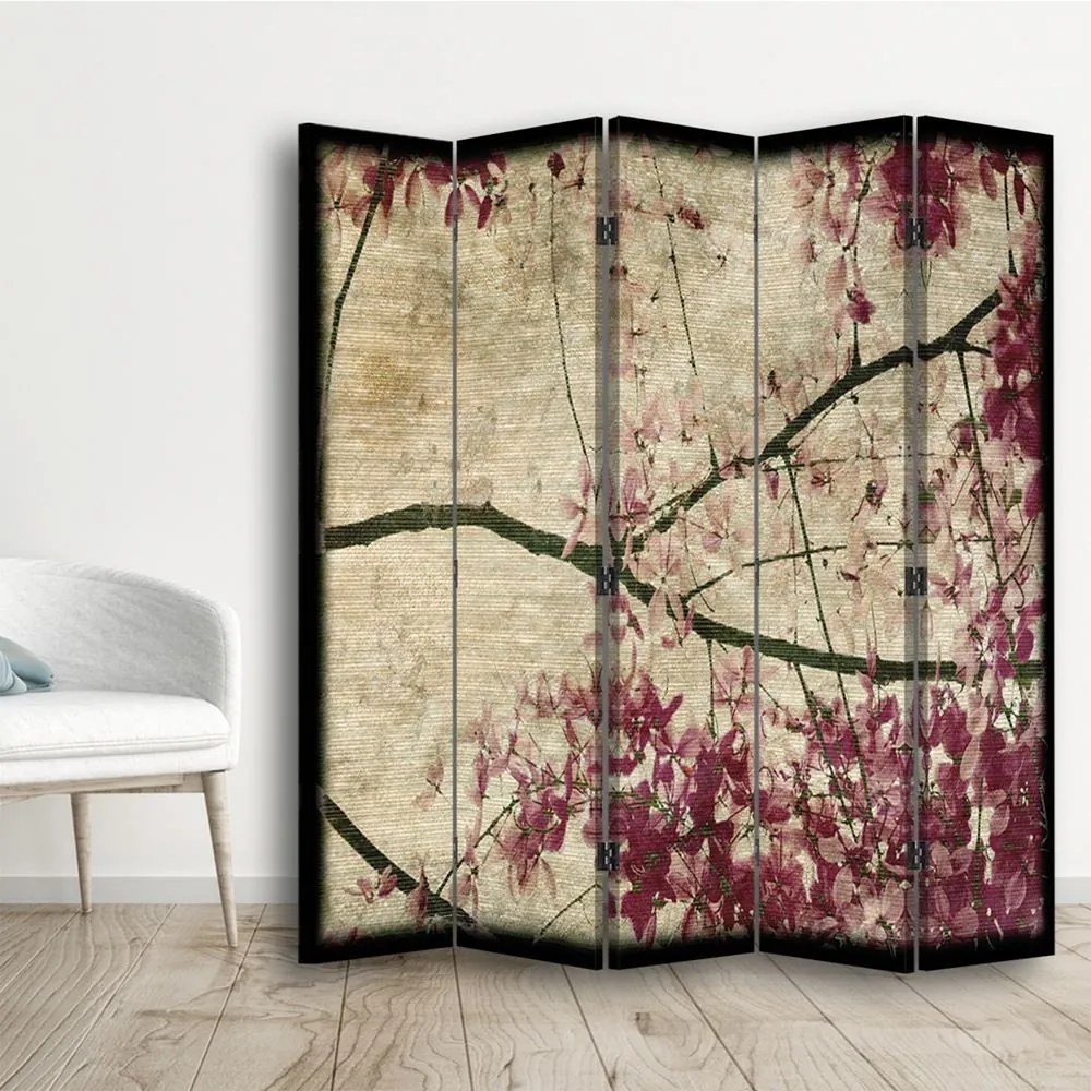 Gario Paraván Virágok egy ágon Méret: 180 x 170 cm, Kivitelezés: Klasszikus paraván