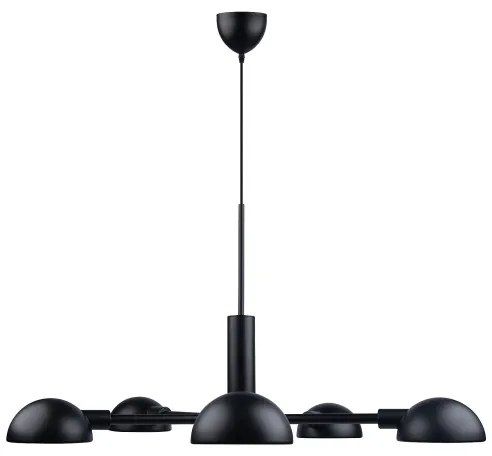 DFTP by Nordlux - Csillár zsinóron NOMI 5xE14/8W/230V fekete