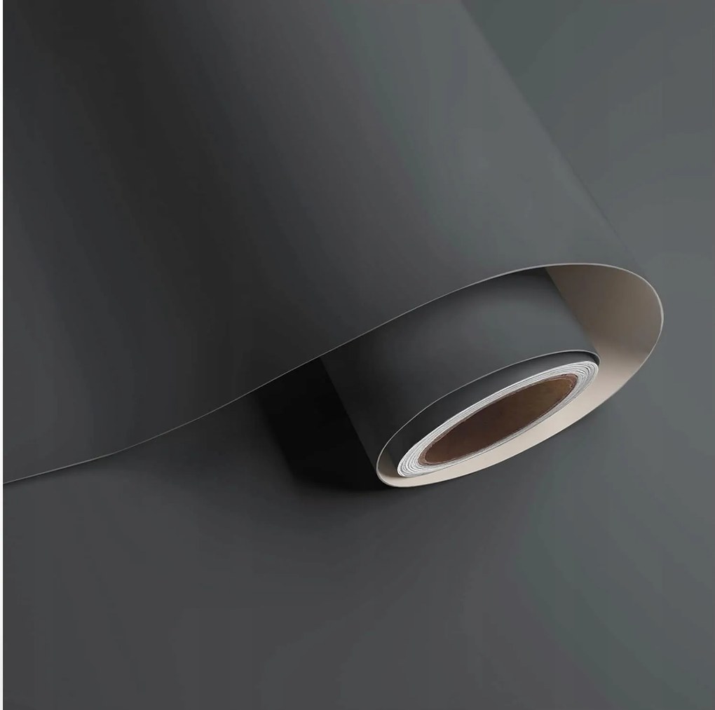 Öntapadós Bútorfurnér Bútor Matt Szürke 60cm x 10m