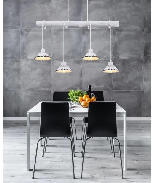 Globo 54050-4H - Csillár zsinóron JOWITA 4xE27/40W/230V