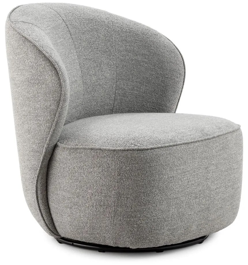 Világosszürke forgó fotel Edna – MOME