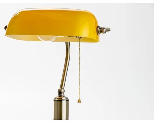 Brilagi - BANK OFFICE asztali lámpa 1xE27/60W/230V réz/narancs