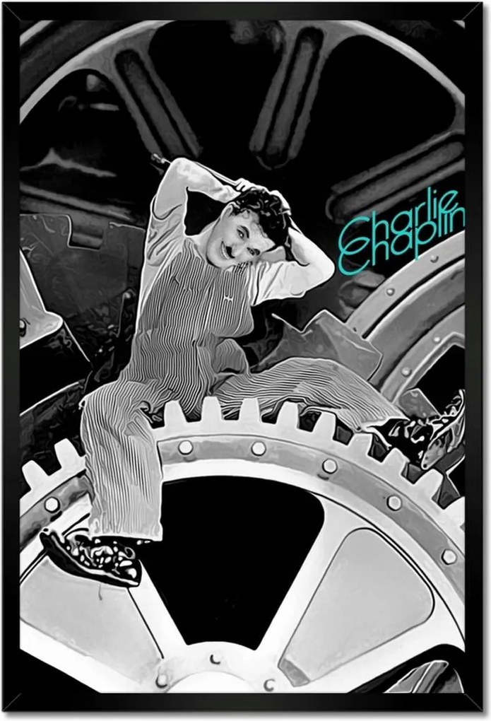 Poszterek keretben 40x60 Charlie Chaplin
