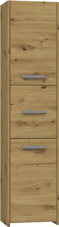 S43 fürdőszoba szekrény, tölgy