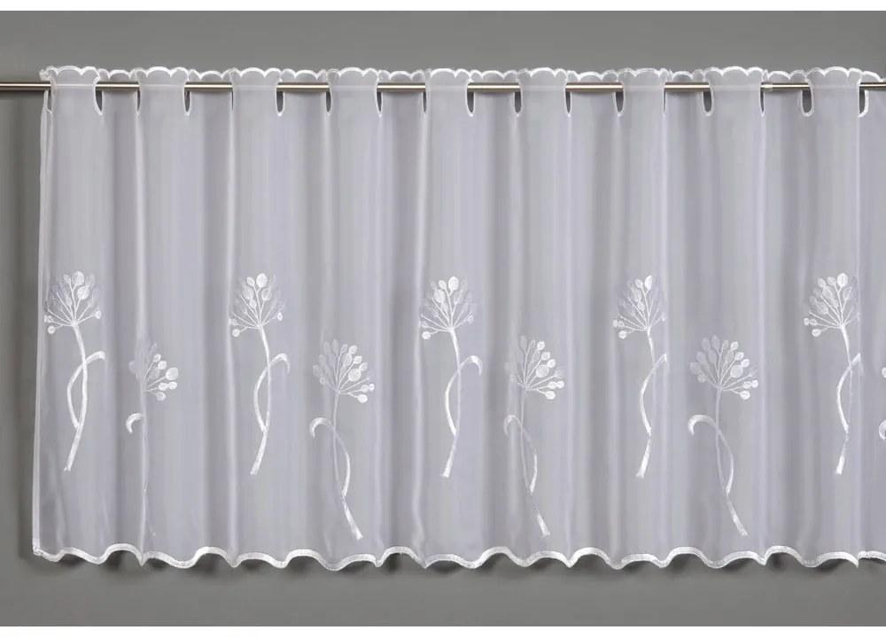 Fehér voile fényáteresztő függöny 140x48 cm Dandelion – Sehlbach