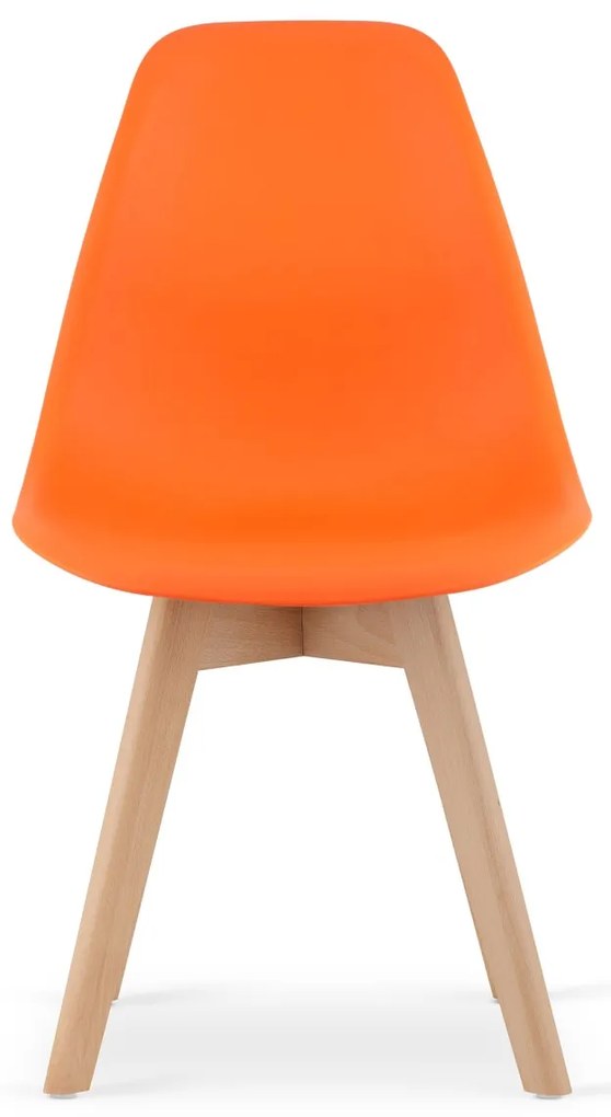 Narancssárga KITO szék bükk lábakkal