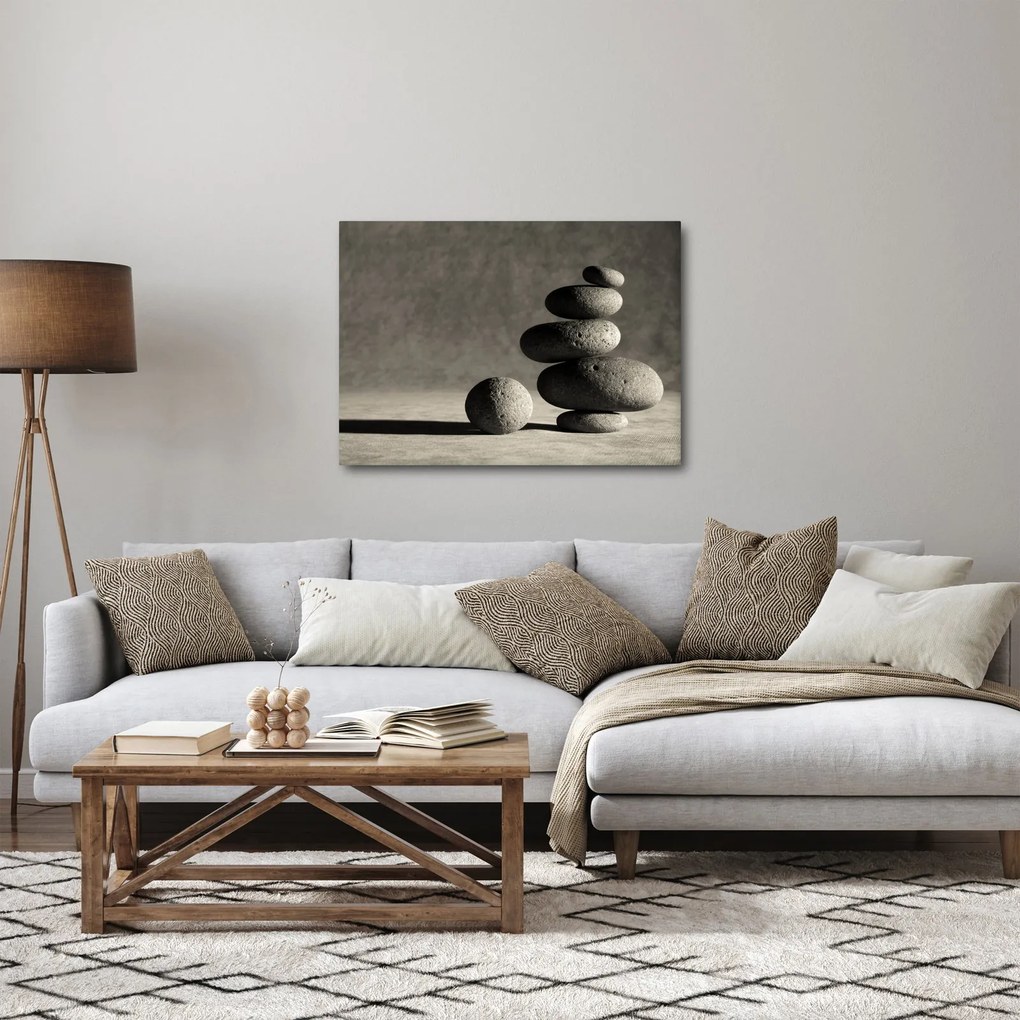 Kép - Szürke kövek (70x50 cm)