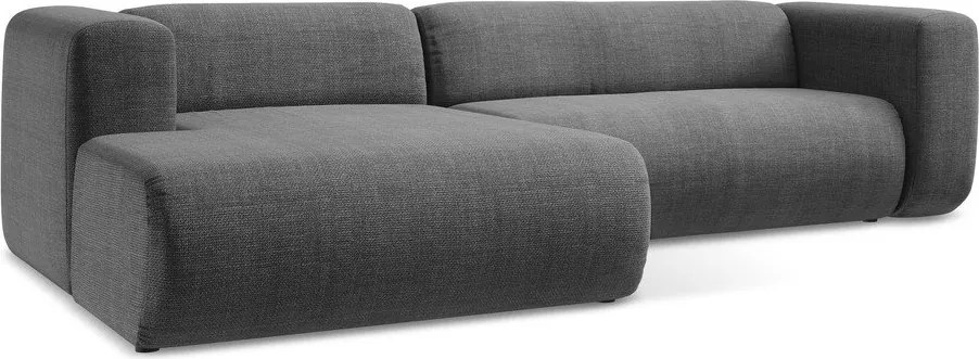 Szürke sarokkanapé (bal oldali-heverő résszel) Ekahi – Makamii