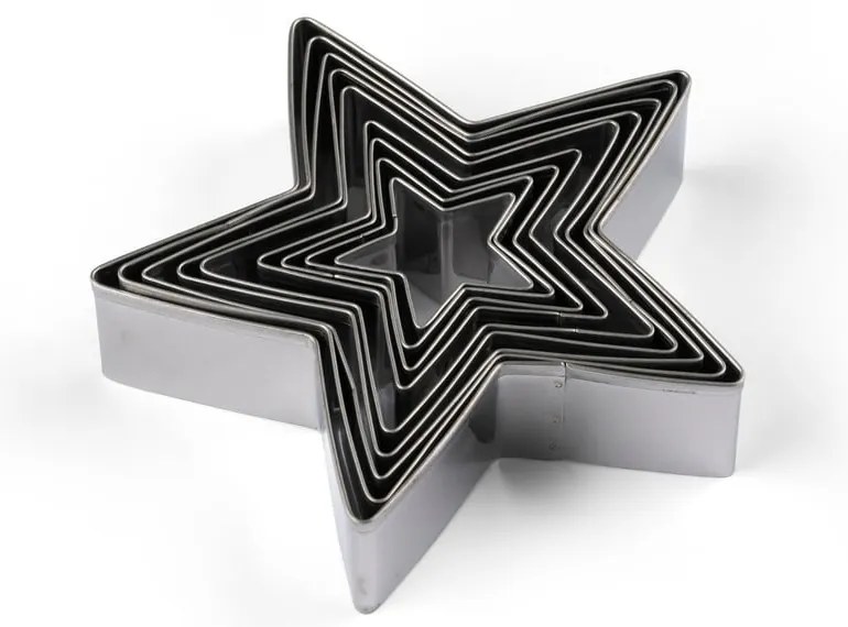 Sütikiszúró szett karácsonyi mintával 9 db-os Star – Blomsterbergs