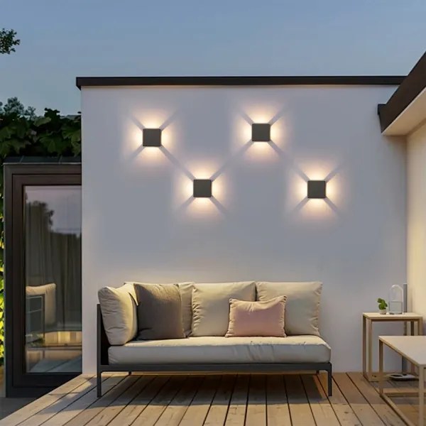 BRILAGI - kültéri LED fali lámpa QUADRAY LED/6W/230V antracit IP54