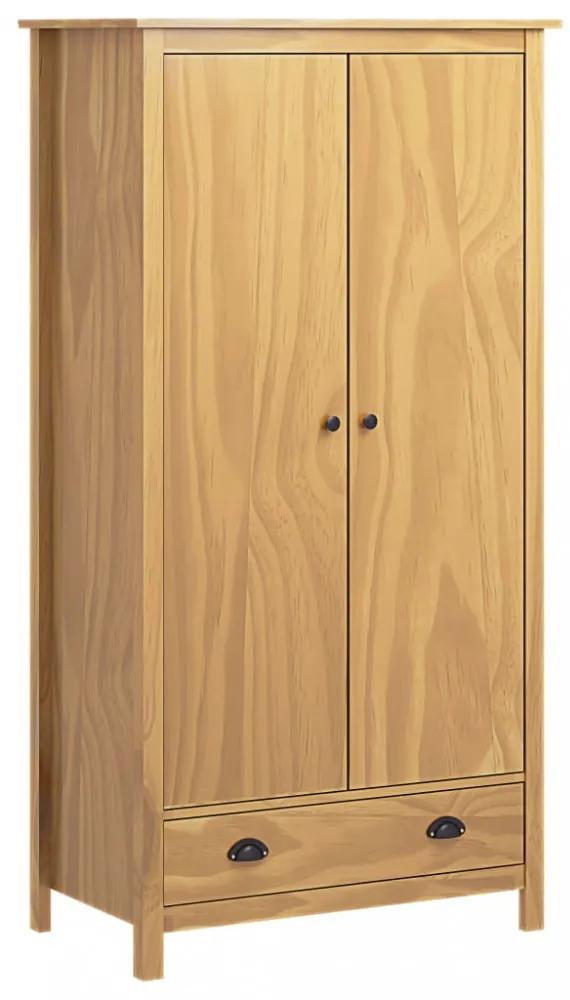 Hill range 2 ajtós tömör fenyőfa ruhásszekrény 89 x 50 x 170 cm