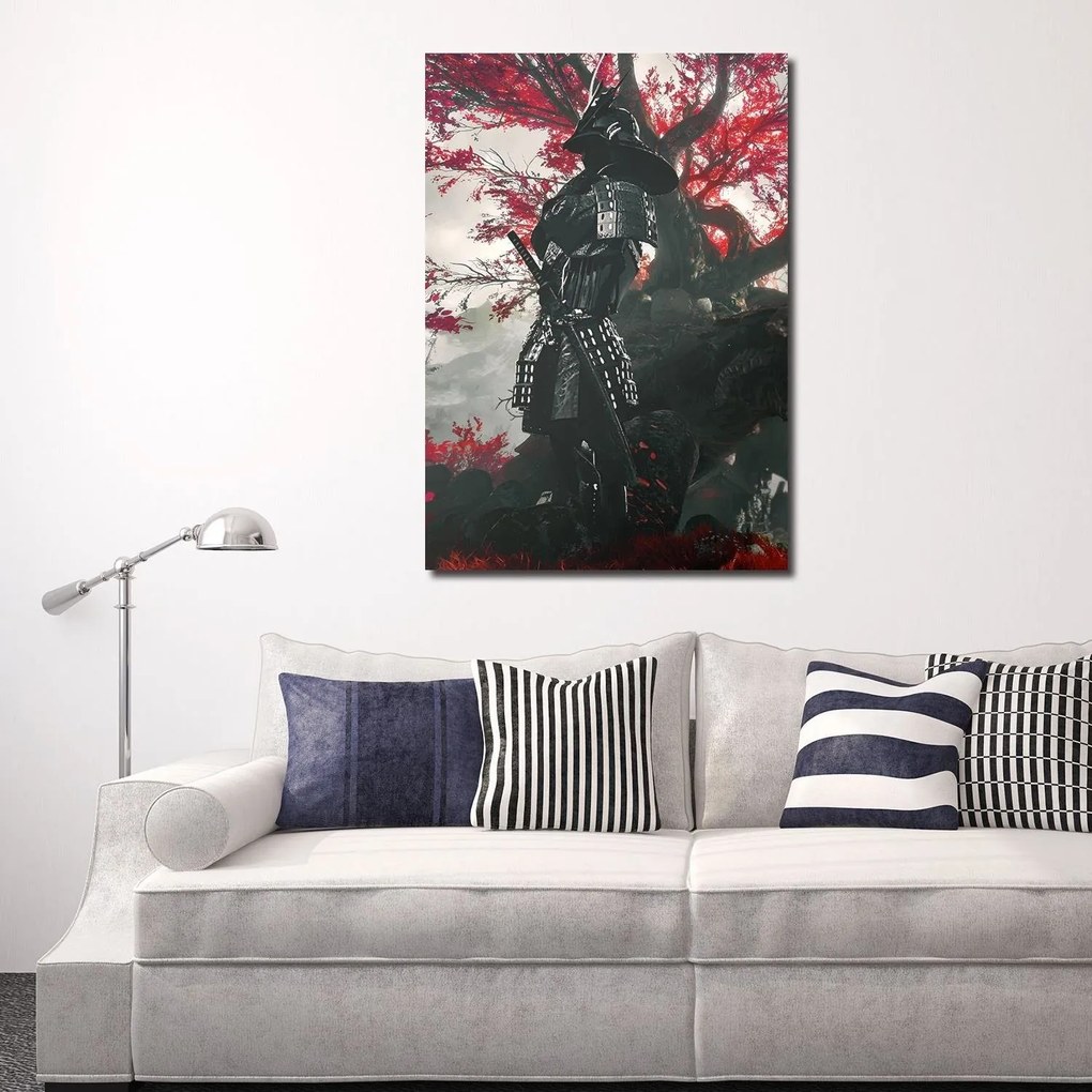 Gario Vászonkép Szamurájok páncélban az erdõben - SyanArt Méret: 70 x 100 cm
