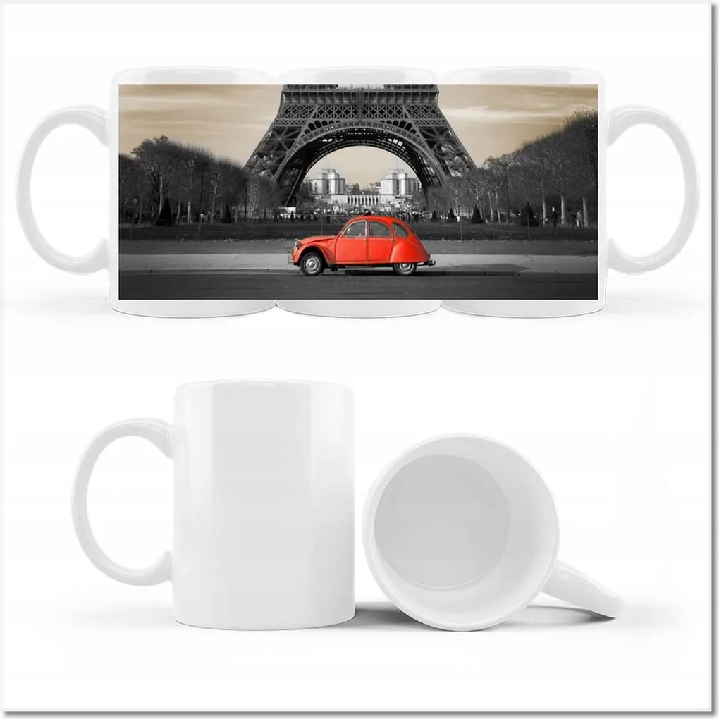 Fotó bögre Piros autó Franciaország