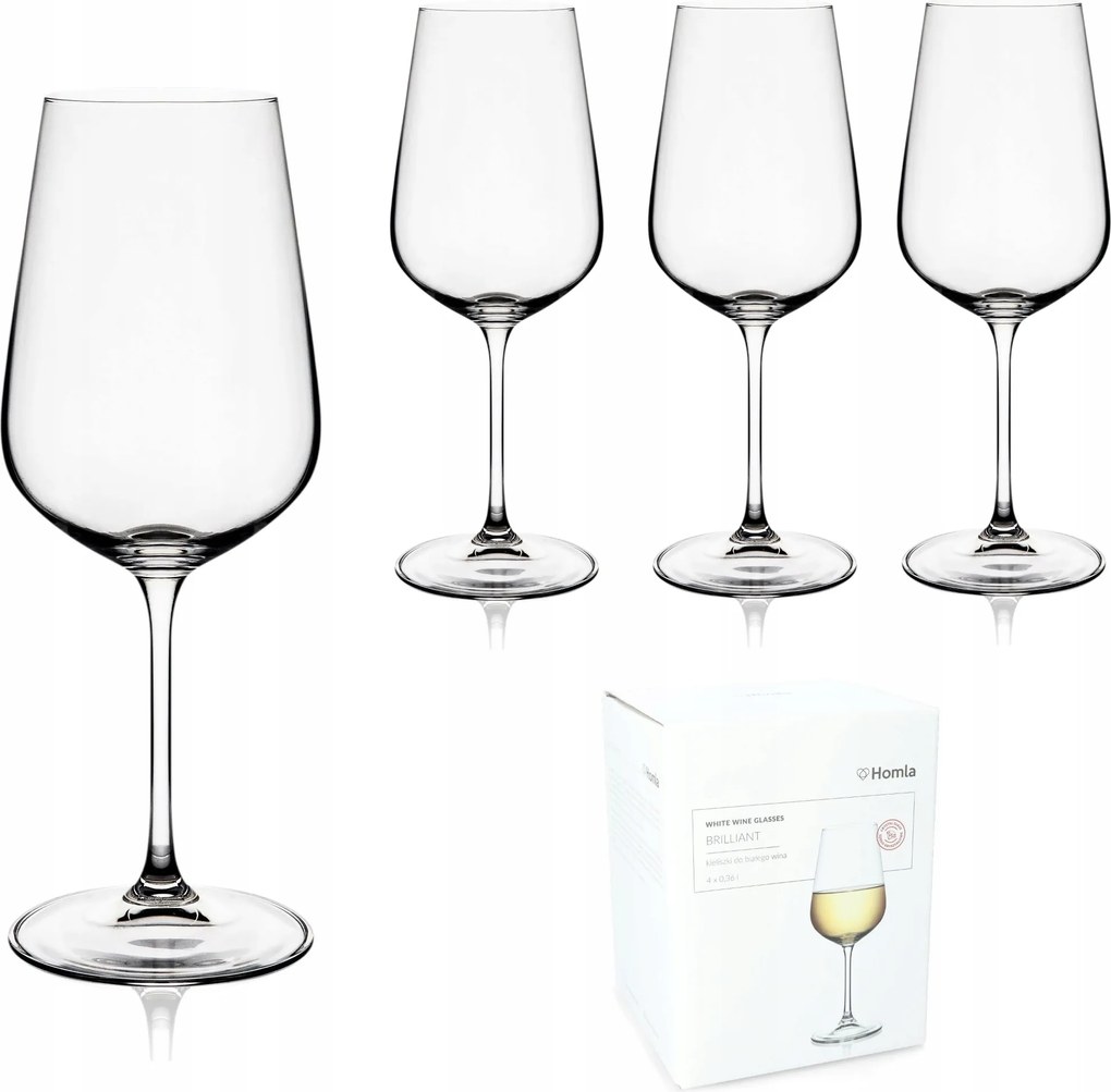 Kristály borospohár Homla 4db 360ml