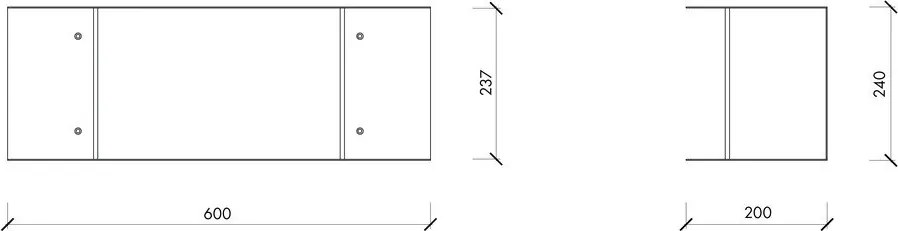 Bézs többszintes fém fali polc 60 cm Lina – noo.ma