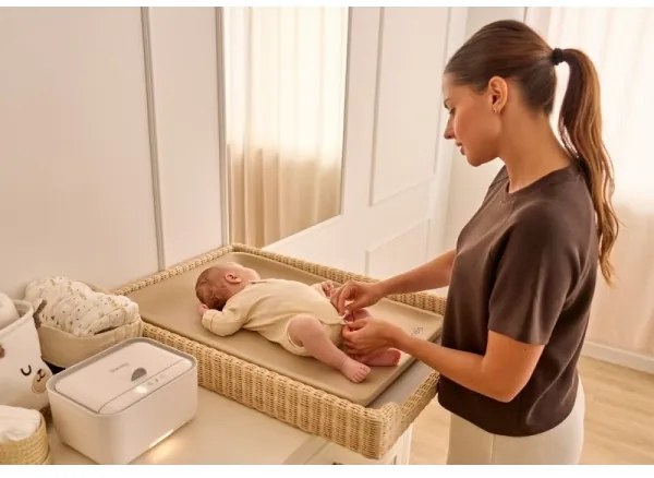 Lionelo - Pelenkázó alátét MEGS 49x70 cm homokbézs