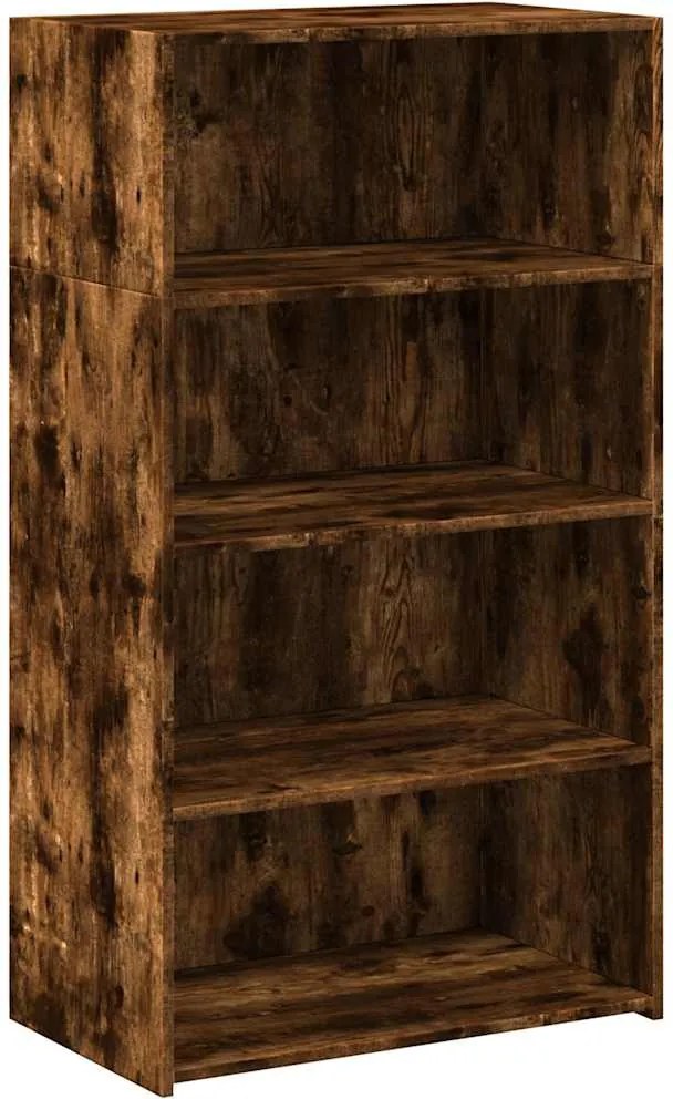 vidaXL füstös tölgy színű szerelt fa magasszekrény 70 x 41 x 124 cm