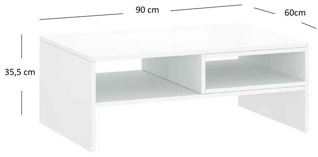 Dohányzóasztal Leona (fehér). 1053002