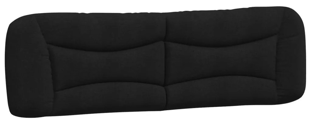 fekete szövet fejtámla párna Hvar 180 cm