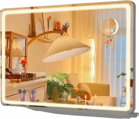 Hasipu Kozmetikai Led Tükör 55X80CM Megvilágított Tükör Usb Porttal