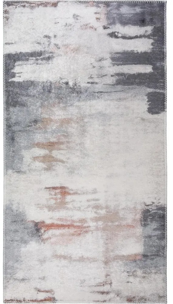 Szürke-elefántcsont színű mosható szőnyeg 80x150 cm Abstract Colors – Vitaus