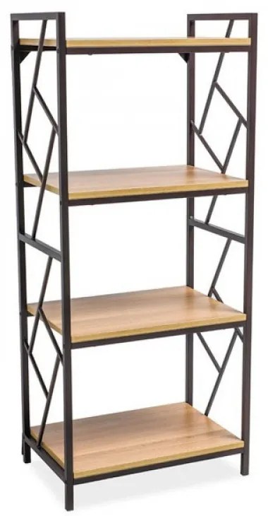 Tablo R4 140cm Könyvespolc Tölgy - Sötétbarna
