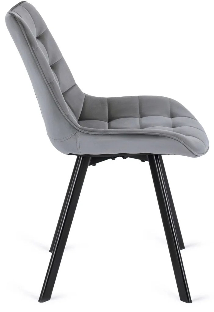 Étkezőgarnitúra 4 db. Szürke Rick székkel. Bővíthető asztal HARRY 102-142 cm