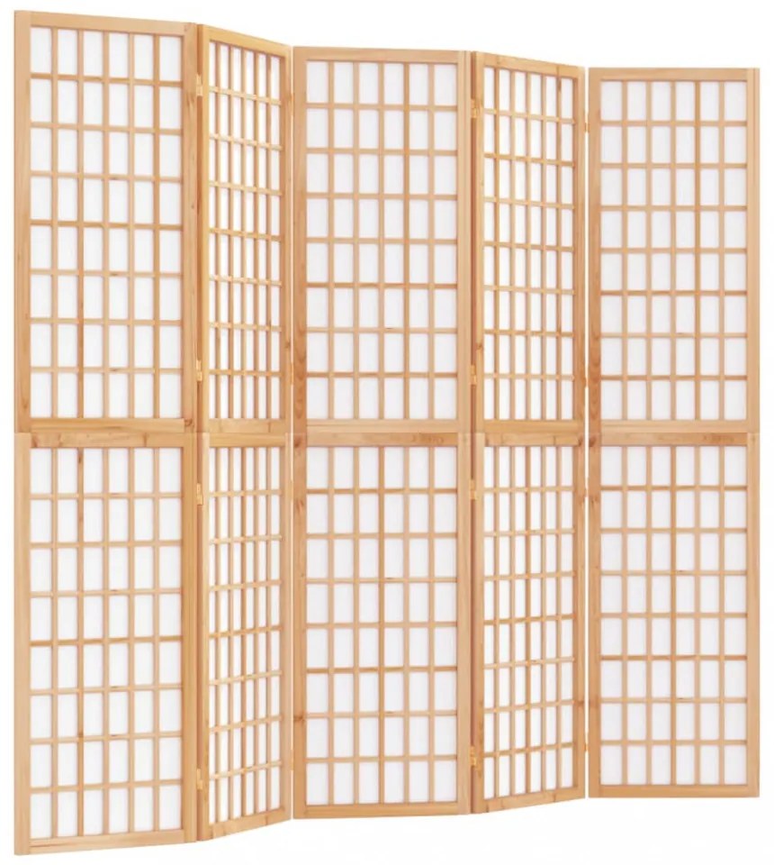 5-paneles japán stílusú összecsukható paraván 200 x 170 cm