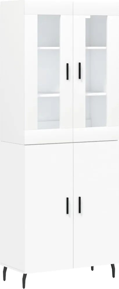 vidaXL fehér szerelt fa magasszekrény 69,5 x 34 x 180 cm