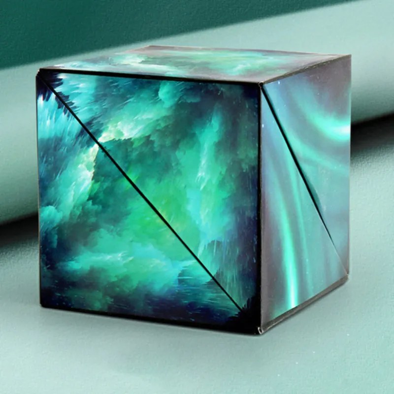 Újdonság Mágneses Varázskocka Magic Cube Fejlesztő Játék Most 2 az 1 ben, a Végtelen Űr témában