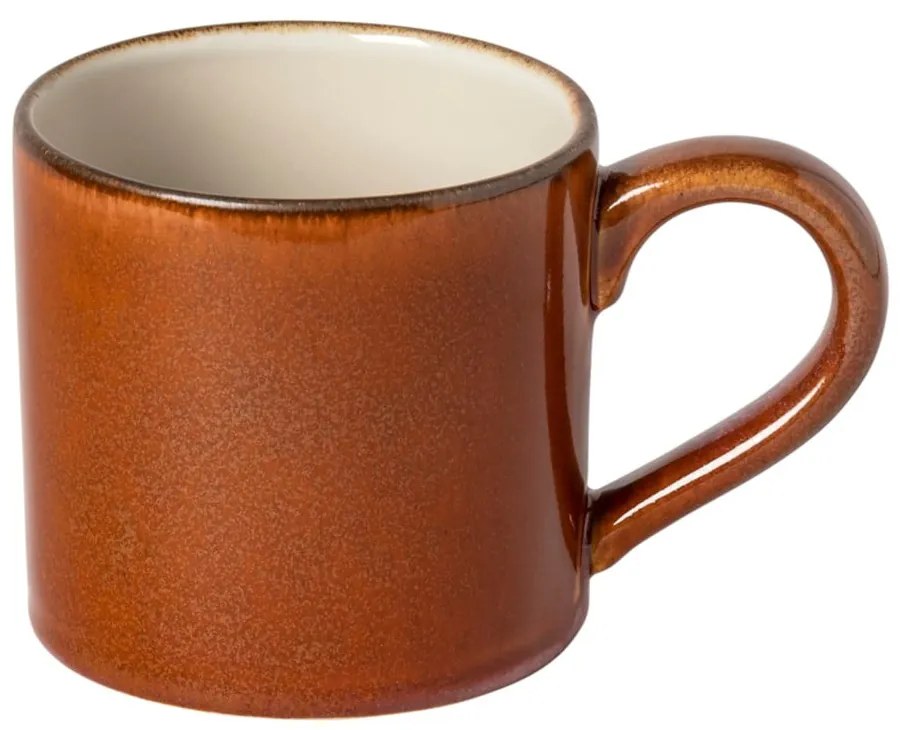 Téglavörös-bézs agyagkerámia bögre 380 ml Poterie – Casafina