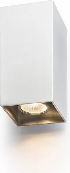 RENDL AGATE II nástěnná česaný hliník 230V LED GU10 2x7W
