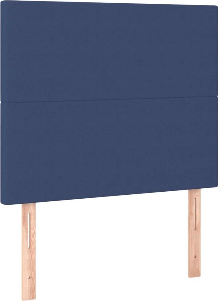 kék szövet fejtámla 90x5x118/128 cm