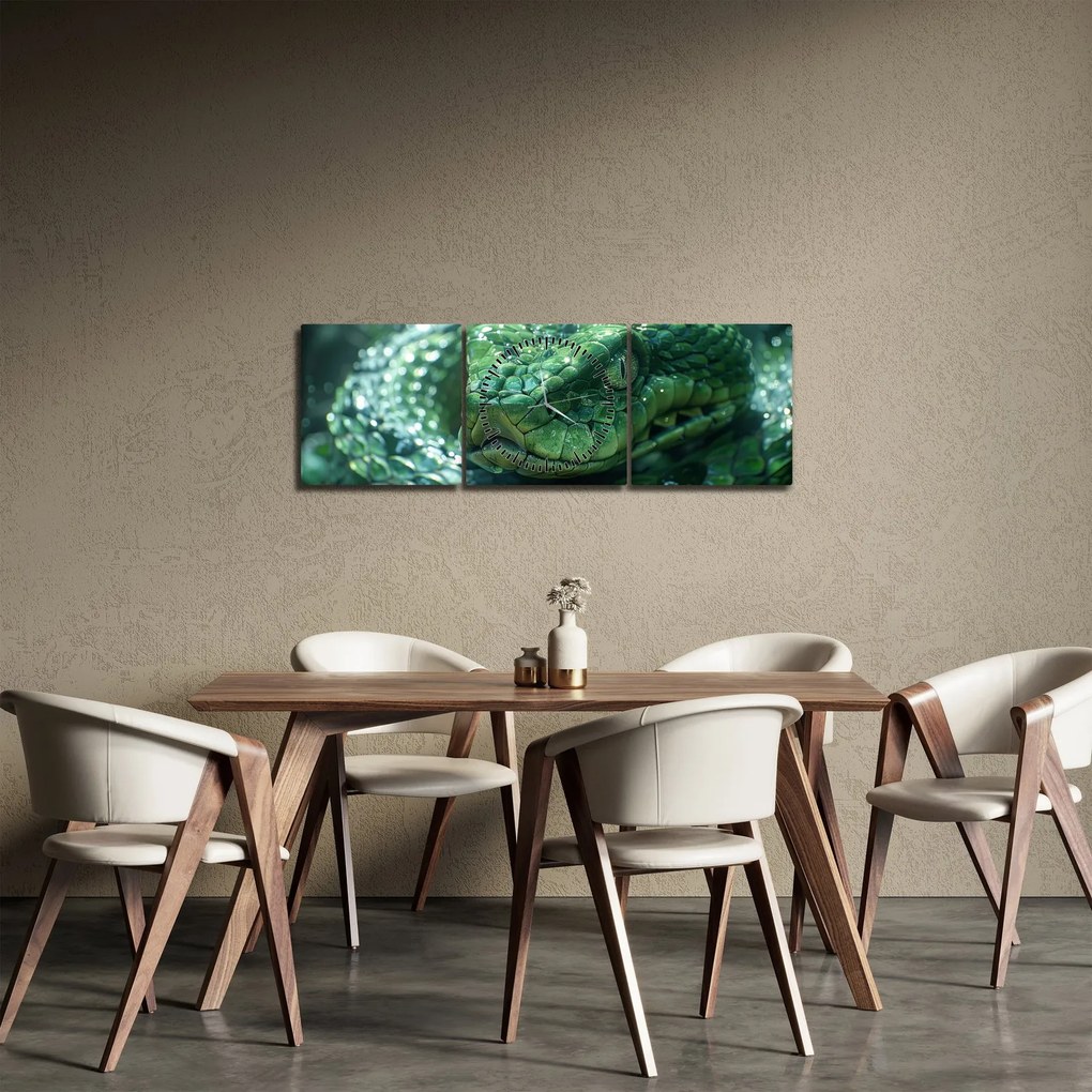 Kép - Egy kígyó portréja (órával) (90x30 cm)