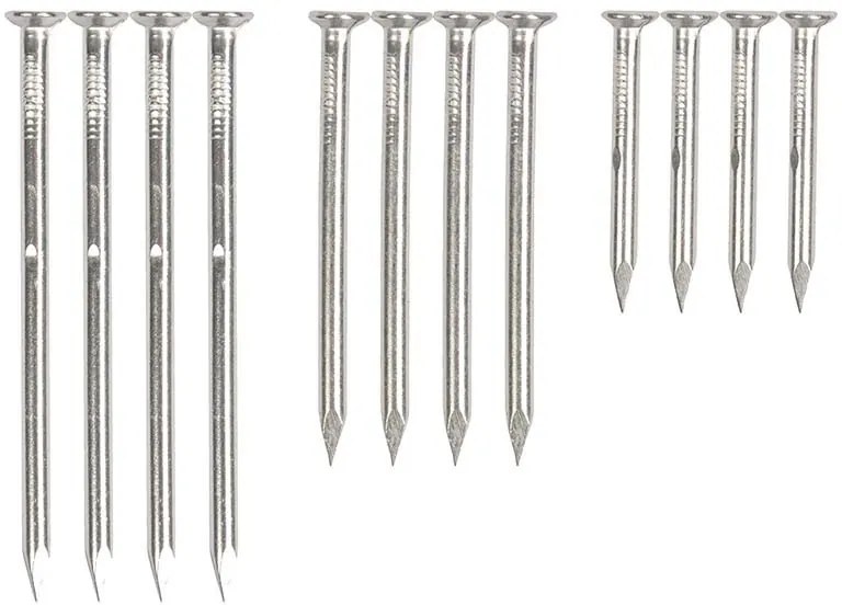 Alumínium fabarát szög készlet, 12 db-os