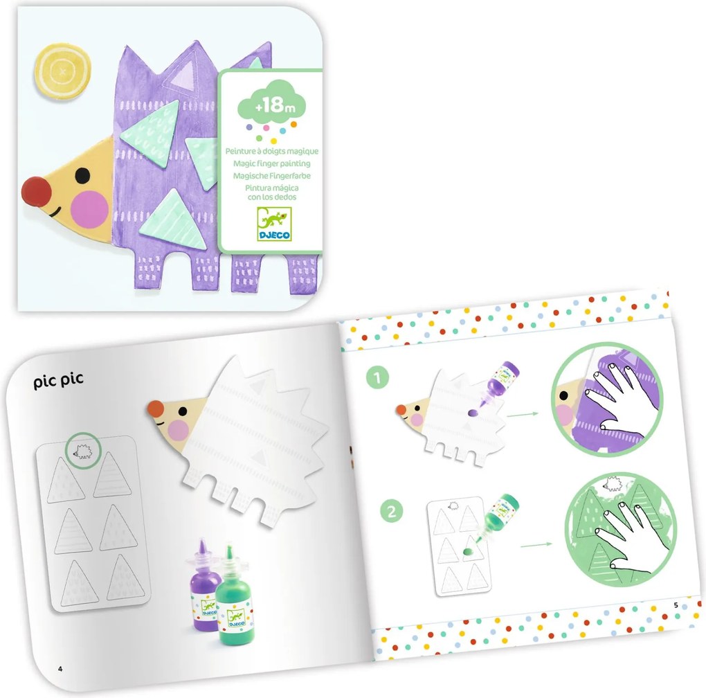 Ujjfestő készlet - Kicsi formák - Magic finger painting, Small forms